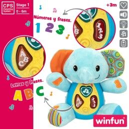 Winfun|Peluche com Som Winfun Elefante 17 x 17,5 x 10 cm (6 Unidades)