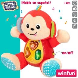 Winfun|Peluche com Som Winfun Macaco 18 x 20,5 x 12,5 cm (6 Unidades)