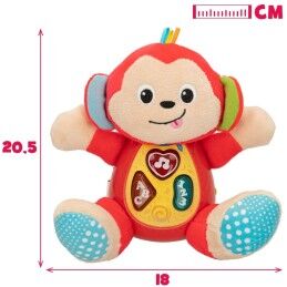 Winfun|Peluche com Som Winfun Macaco 18 x 20,5 x 12,5 cm (6 Unidades)