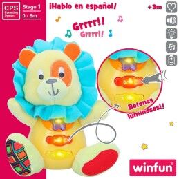 Winfun|Peluche com Som Winfun Leão 15 x 15 x 9 cm (6 Unidades)