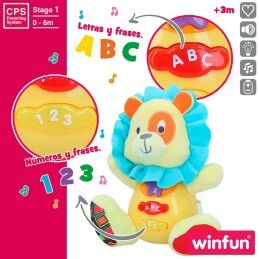 Winfun|Peluche com Som Winfun Leão 15 x 15 x 9 cm (6 Unidades)