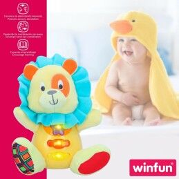 Winfun|Peluche com Som Winfun Leão 15 x 15 x 9 cm (6 Unidades)