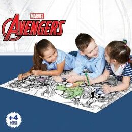 The Avengers|Puzzle Infantil The Avengers Dupla face 108 Peças 70 x 1,5 x 50 cm (6 Unidades)