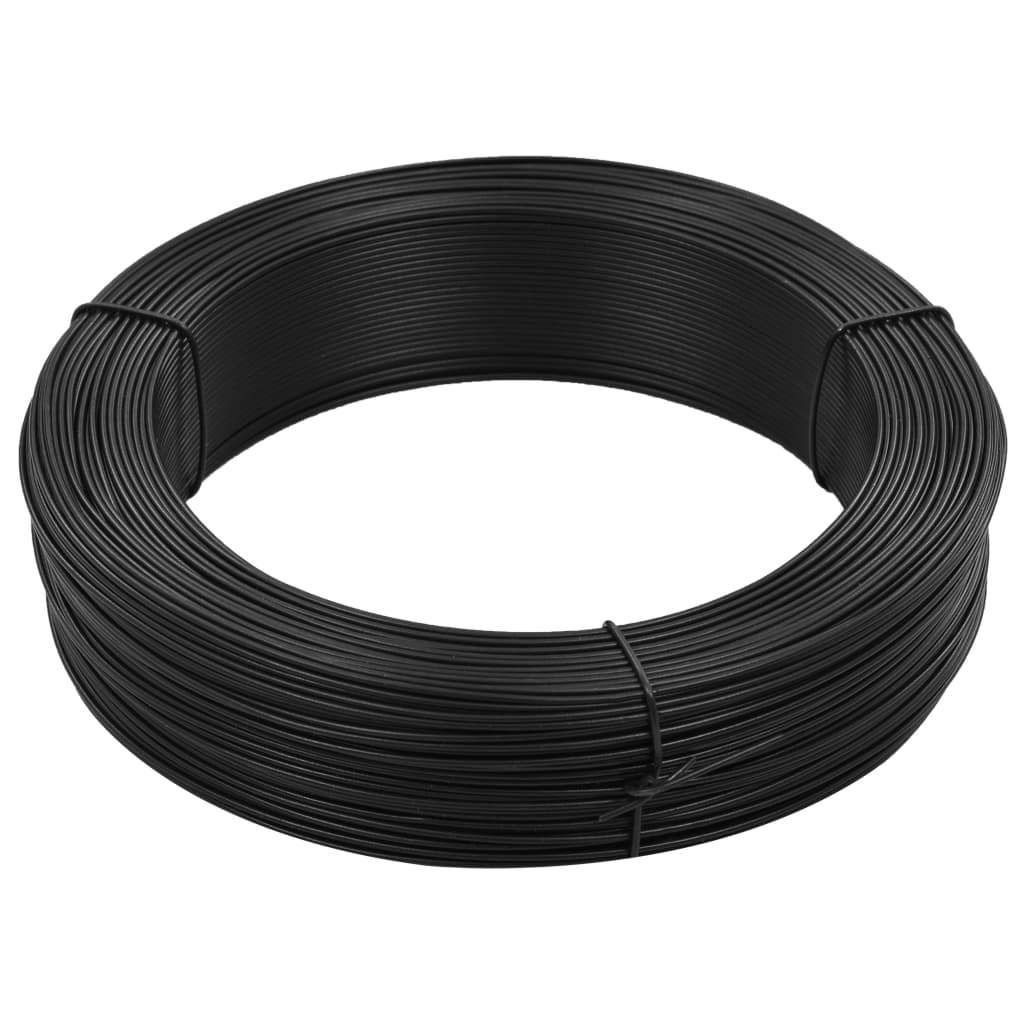 vidaXL Arame para prender cerca 250 m 1,6/2,5 mm aço antracite