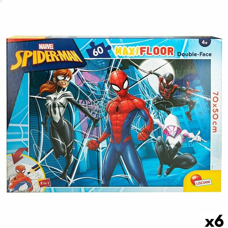 Spider-Man|Puzzle Infantil Spider-Man Dupla face 60 Peças 70 x 1,5 x 50 cm (6 Unidades) Spider-Man|Puzzle Infantil Spider-Man Dupla face 60 Peças 70 x 1,5 x 50 cm (6 Unidades)
