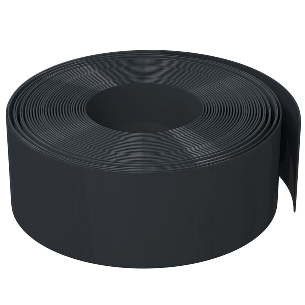 vidaXL Bordas de jardim 2 pcs 10 m 20 cm polietileno preto