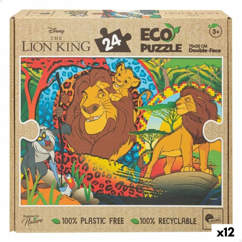 The Lion King|Puzzle Infantil The Lion King Dupla face 24 Peças 70 x 1,5 x 50 cm (12 Unidades) The Lion King|Puzzle Infantil The Lion King Dupla face 24 Peças 70 x 1,5 x 50 cm (12 Unidades)