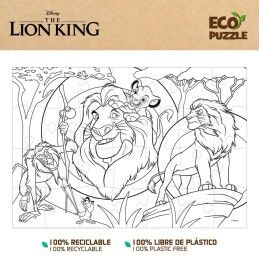 The Lion King|Puzzle Infantil The Lion King Dupla face 24 Peças 70 x 1,5 x 50 cm (12 Unidades)