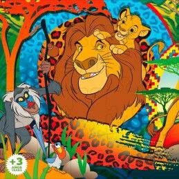 The Lion King|Puzzle Infantil The Lion King Dupla face 24 Peças 70 x 1,5 x 50 cm (12 Unidades)