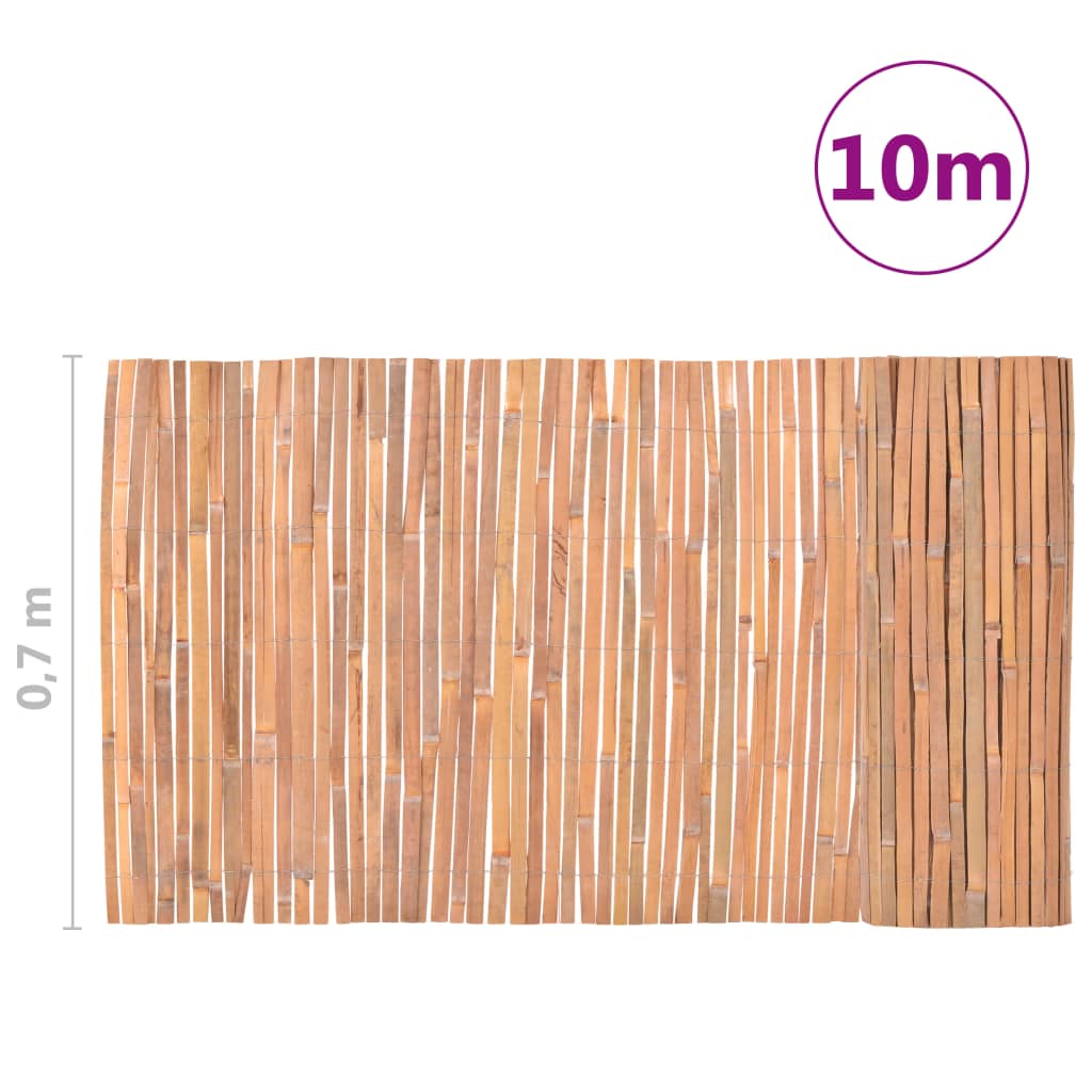 vidaXL Cerca em bambu 1000x70 cm