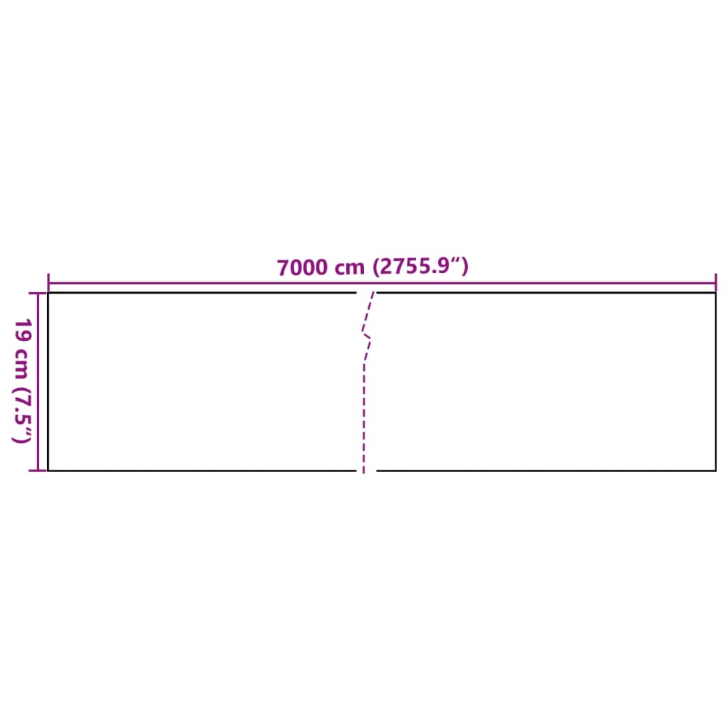 vidaXL Painel de privacidade para jardim 70x0,19 m PVC verde