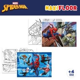 Spider-Man|Puzzle Infantil Spider-Man Dupla face 4 em 1 48 Peças 35 x 1,5 x 25 cm (6 Unidades)