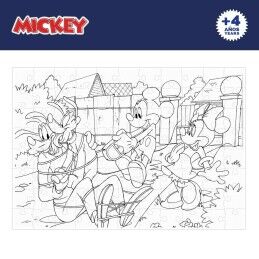 Mickey Mouse|Puzzle Infantil Mickey Mouse Dupla face 108 Peças 70 x 1,5 x 50 cm (6 Unidades)