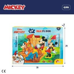 Mickey Mouse|Puzzle Infantil Mickey Mouse Dupla face 108 Peças 70 x 1,5 x 50 cm (6 Unidades)