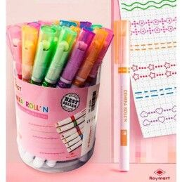 Roymart|Conjunto de Canetas de Feltro Roymart Cenefa Roll'N 36 Peças Multicolor