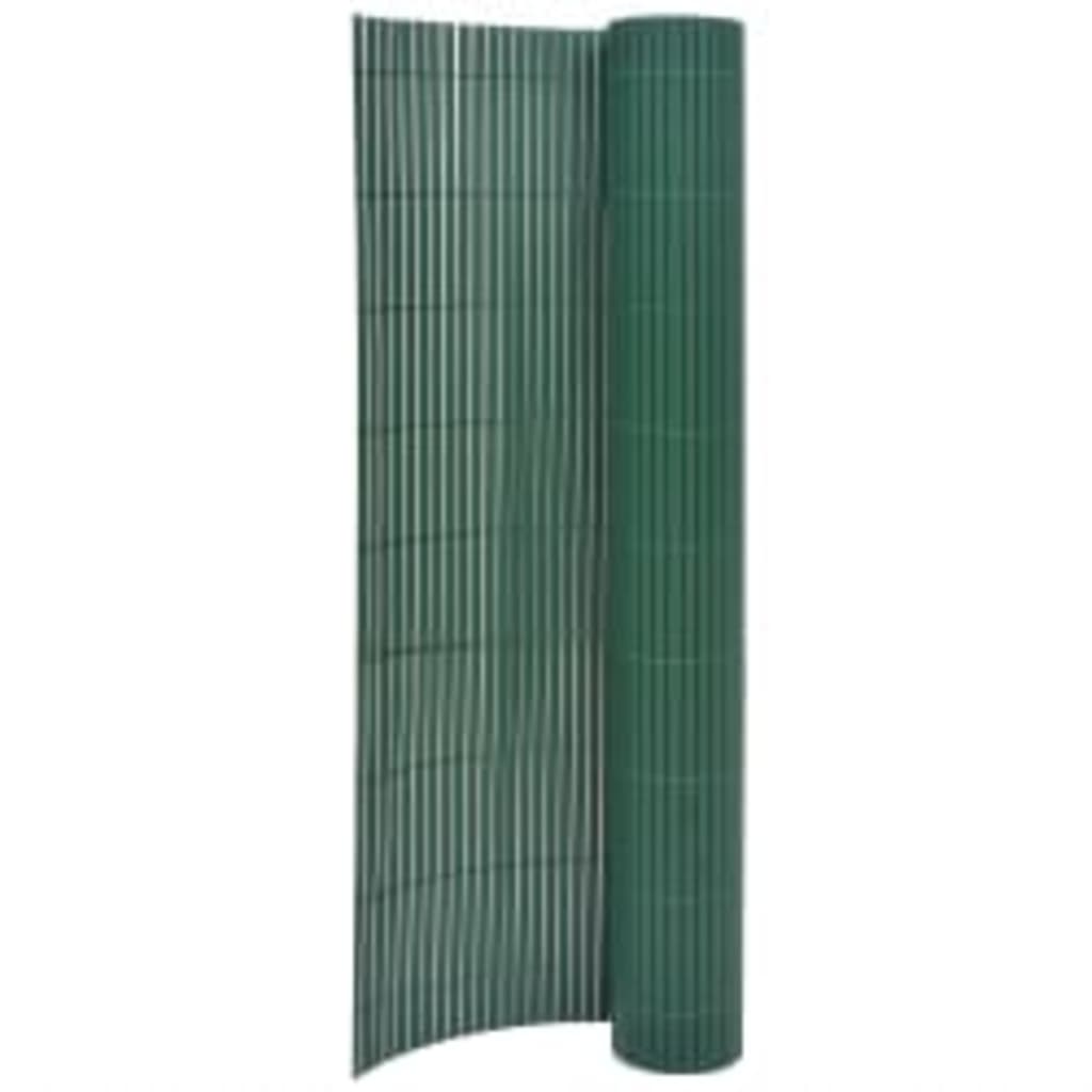 vidaXL Cerca de jardim dupla face 90x400 cm verde