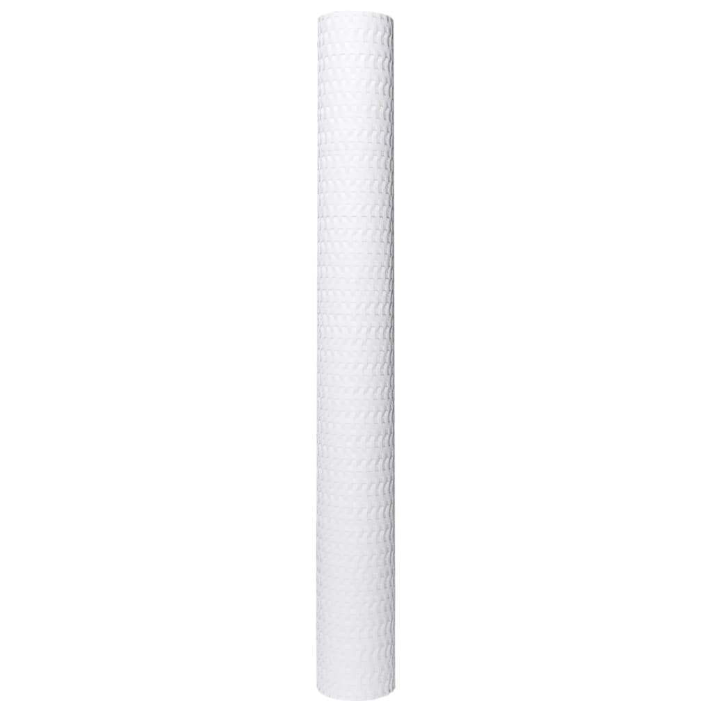 vidaXL Tela de varanda 1000x100 cm vime PE branco