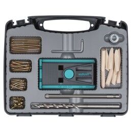 Wolfcraft|Kit de montagem em madeira Wolfcraft undercover-jig PZ 4642000 55 Peças