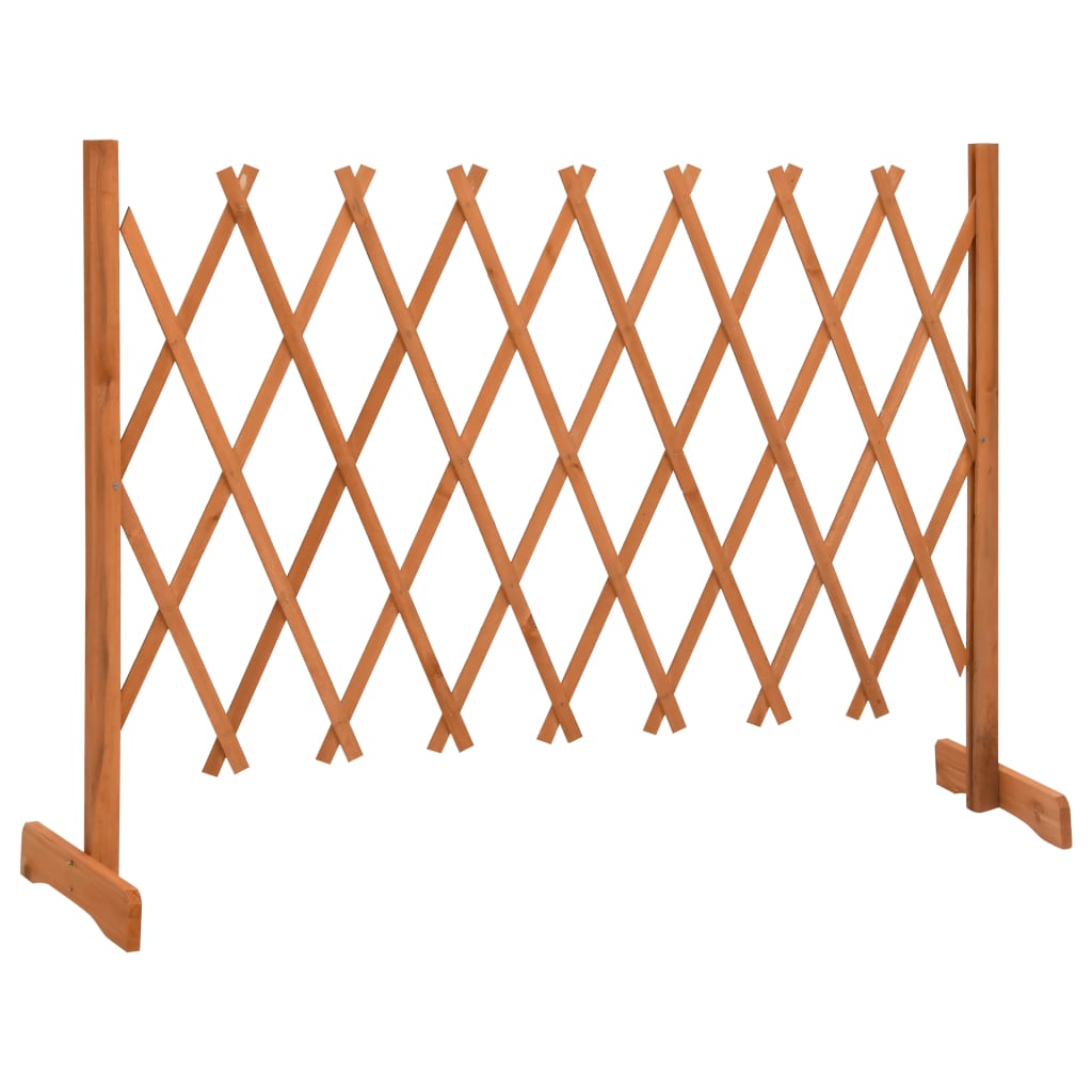 vidaXL Vedação em treliça para jardim 150x80 cm abeto maciço laranja