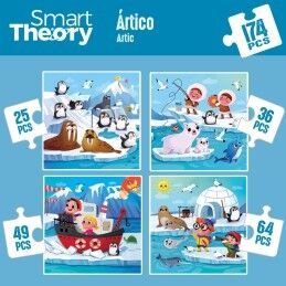 Colorbaby|Puzzle Infantil Colorbaby Artic 4 em 1 174 Peças 136 x 34 cm (6 Unidades)