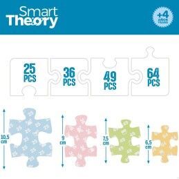Colorbaby|Puzzle Infantil Colorbaby Artic 4 em 1 174 Peças 136 x 34 cm (6 Unidades)