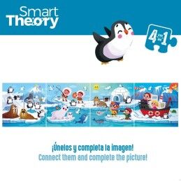 Colorbaby|Puzzle Infantil Colorbaby Artic 4 em 1 174 Peças 136 x 34 cm (6 Unidades)