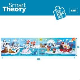 Colorbaby|Puzzle Infantil Colorbaby Artic 4 em 1 174 Peças 136 x 34 cm (6 Unidades)