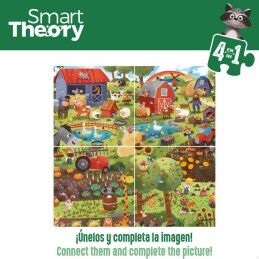 Colorbaby|Puzzle Infantil Colorbaby 4 em 1 174 Peças Quinta 68 x 68 cm (6 Unidades)