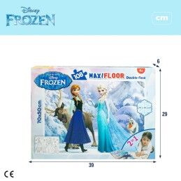 Frozen|Puzzle Infantil Frozen Dupla face 108 Peças 70 x 1,5 x 50 cm (6 Unidades)