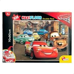 Cars|Puzzle Infantil Cars Dupla face 108 Peças 70 x 1,5 x 50 cm (6 Unidades)