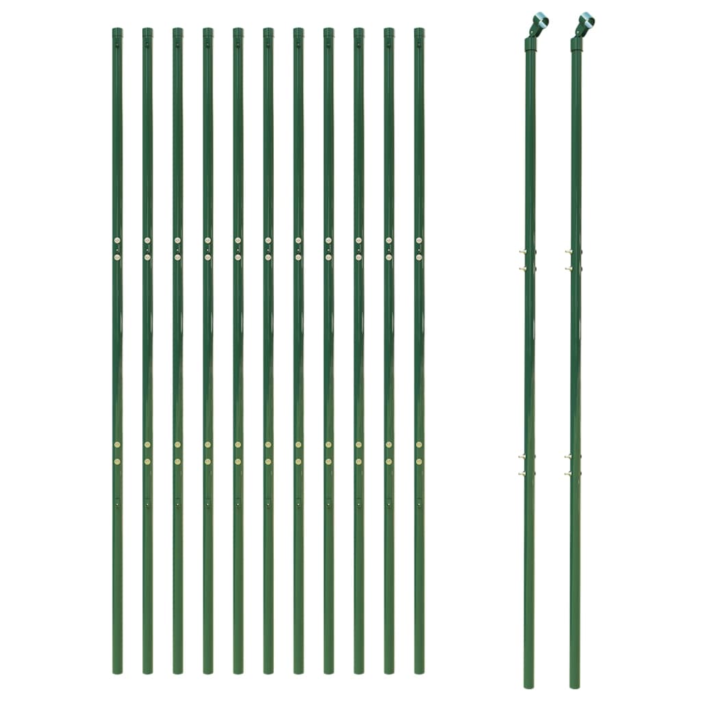 vidaXL Cerca de arame 1,8x25 m verde