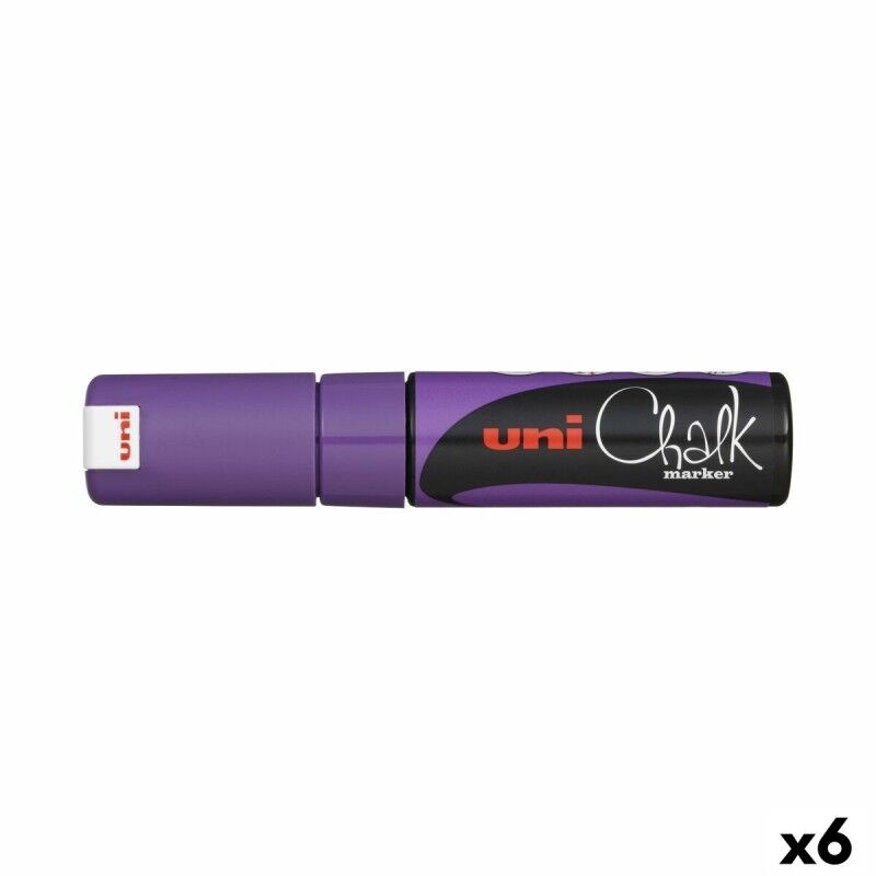 Uni-Ball|Marcadores de giz líquido Uni-Ball PWE-8K Violeta (6 Peças) (6 Unidades) Uni-Ball|Marcadores de giz líquido Uni-Ball PWE-8K Violeta (6 Peças) (6 Unidades)