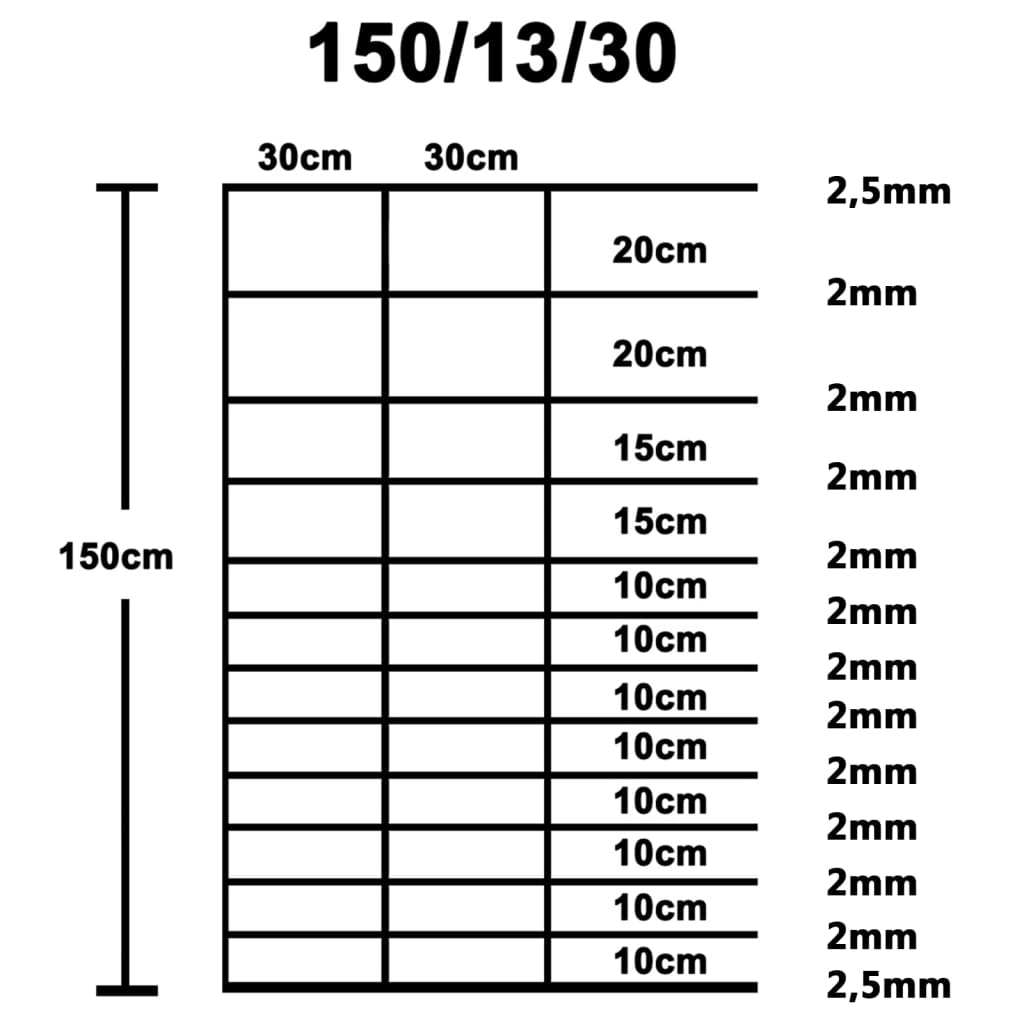 vidaXL Cerca de jardim 50x1,5 m aço galvanizado prateado