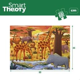 Colorbaby|Puzzle Infantil Colorbaby Wild Animals 60 Peças 60 x 44 cm (6 Unidades)