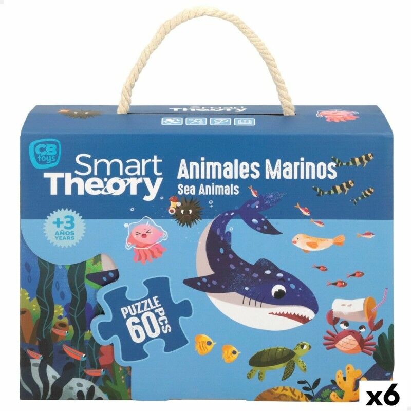 Colorbaby|Puzzle Infantil Colorbaby Sea Animals 60 Peças 60 x 44 cm (6 Unidades)