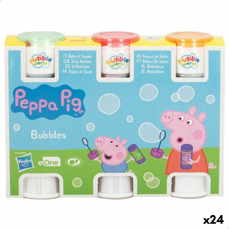 Peppa Pig|Bubble blower set Peppa Pig 3 Peças 60 ml (24 Unidades) Peppa Pig|Bubble blower set Peppa Pig 3 Peças 60 ml (24 Unidades)