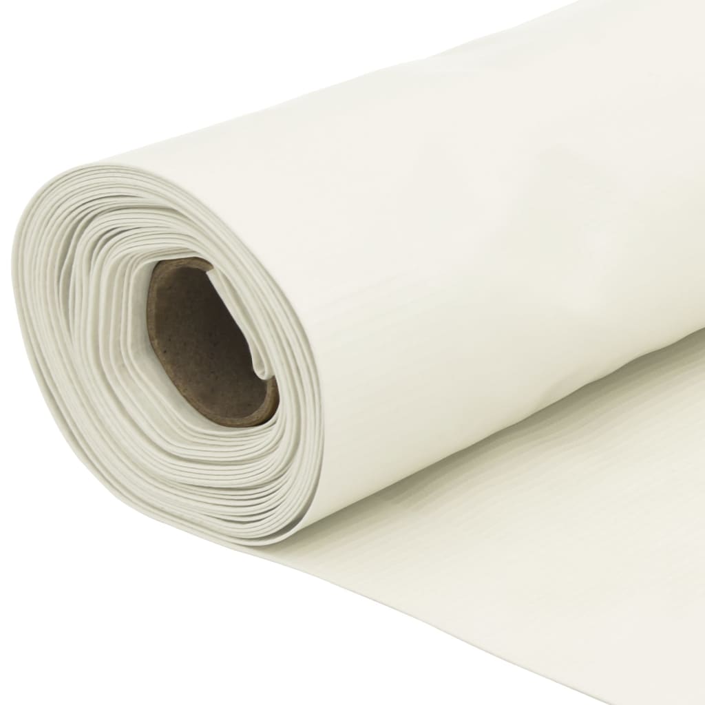 vidaXL Tela de privacidade para jardim 1000x75 cm PVC branco