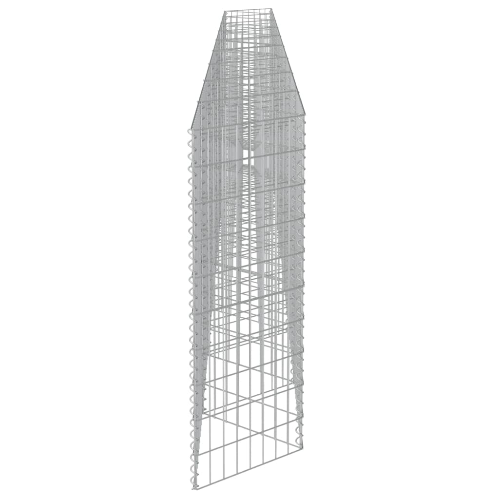 vidaXL Muro gabião em aço galvanizado 630x30x100 cm