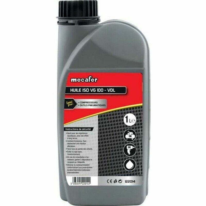MECAFER|Óleo de motor MECAFER 122014 Compressor de Ar 1 L MECAFER|Óleo de motor MECAFER 122014 Compressor de Ar 1 L