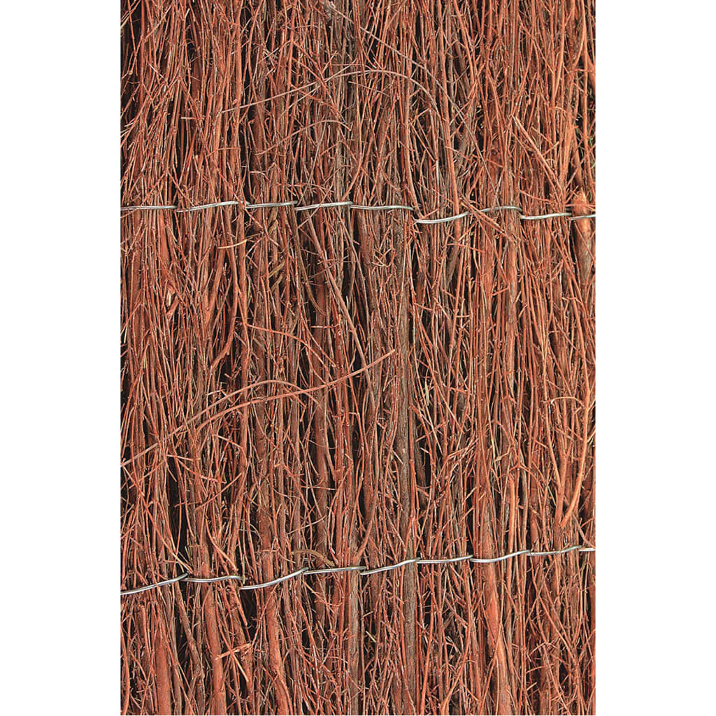 Nature 2 pcs painéis de vedação jardim urze 1x5 m 1 cm de espessura