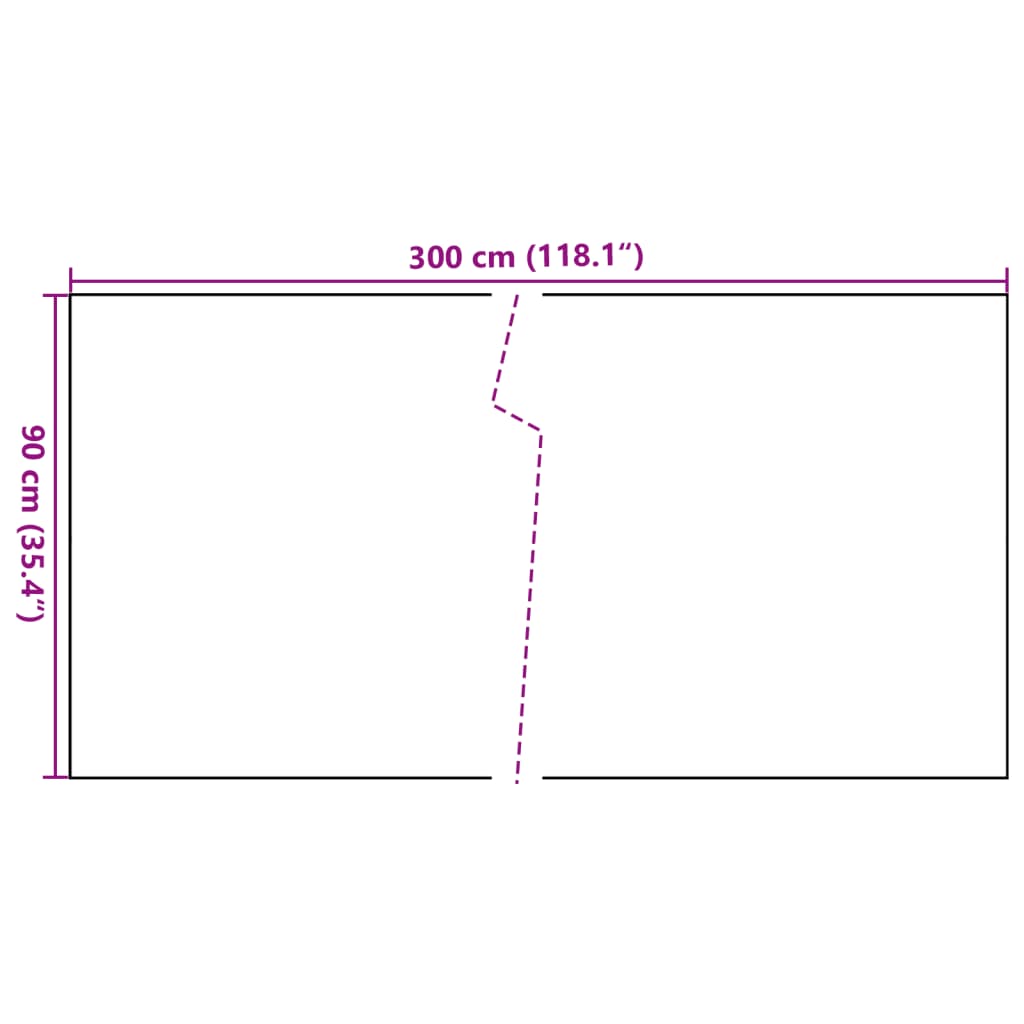 vidaXL Tela de varanda 300x90 cm vime PE antracite