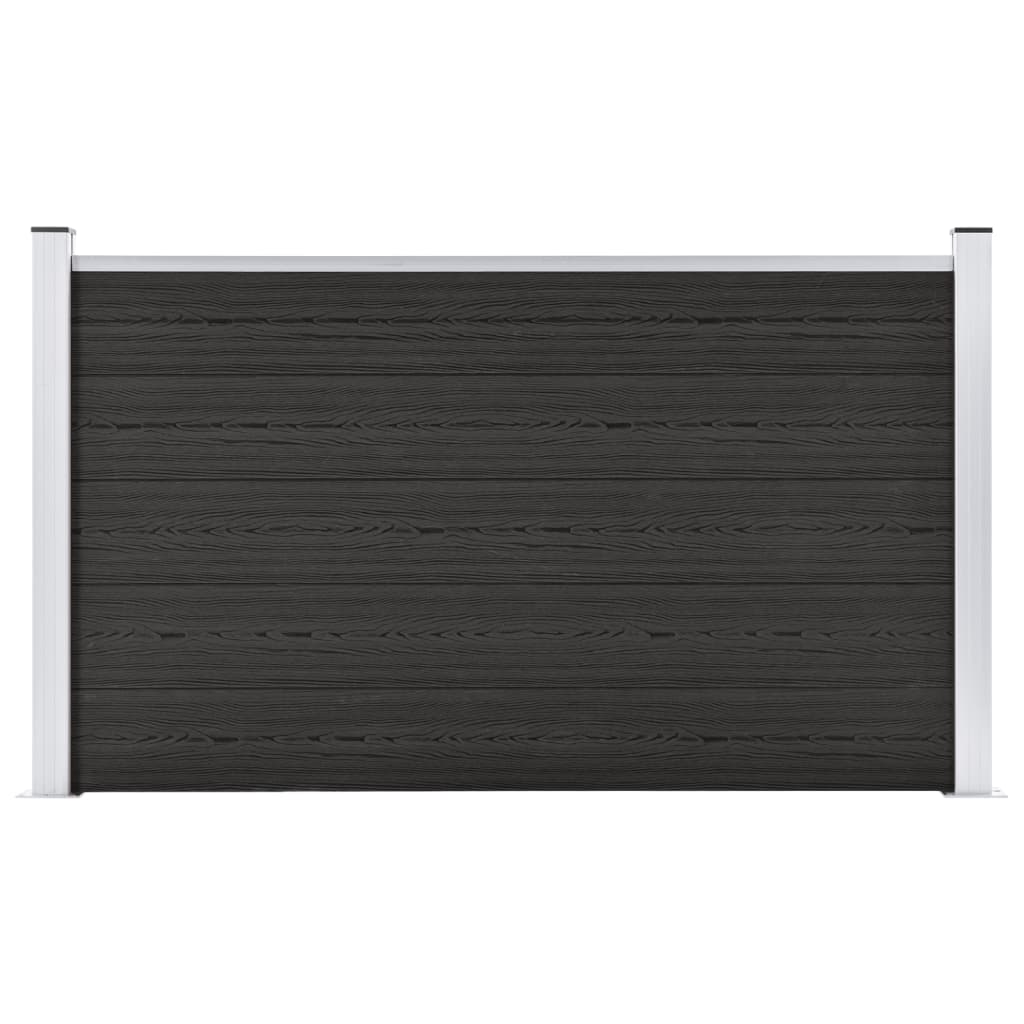 vidaXL Painel de vedação para jardim 180x105 cm WPC cinzento