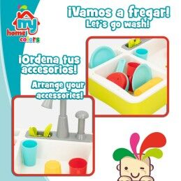 Colorbaby|Cozinha de Brincar Colorbaby 22 Peças 42 x 29 x 28 cm Acessórios Lava-loiça