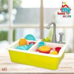 Colorbaby|Cozinha de Brincar Colorbaby 22 Peças 42 x 29 x 28 cm Acessórios Lava-loiça