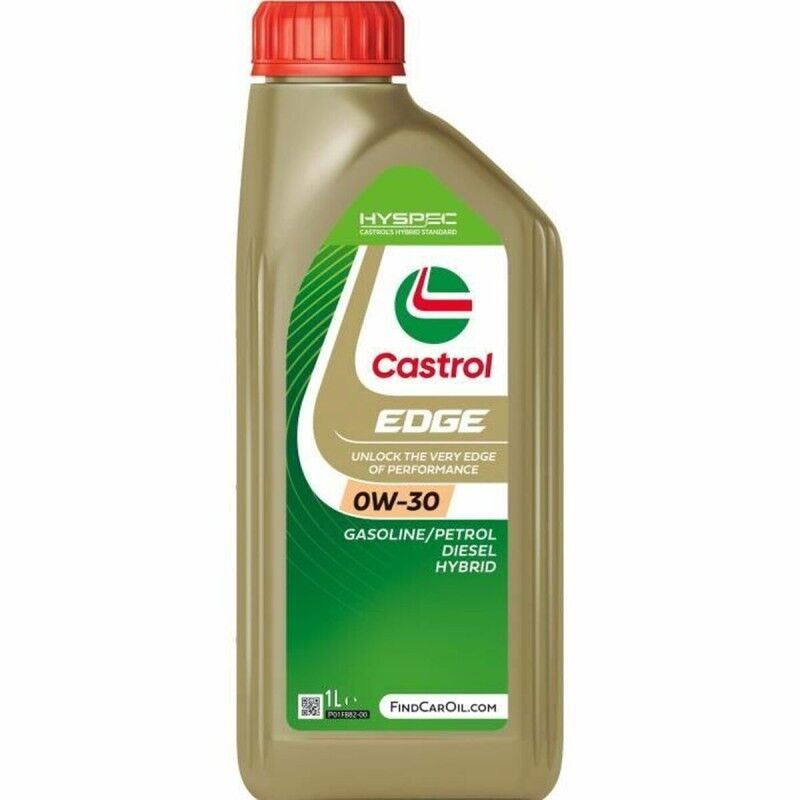 Castrol|Óleo de Motor para Automóveis Castrol EDGE Gasolina Diesel Híbrido 0W30 1 L Castrol|Óleo de Motor para Automóveis Castrol EDGE Gasolina Diesel Híbrido 0W30 1 L
