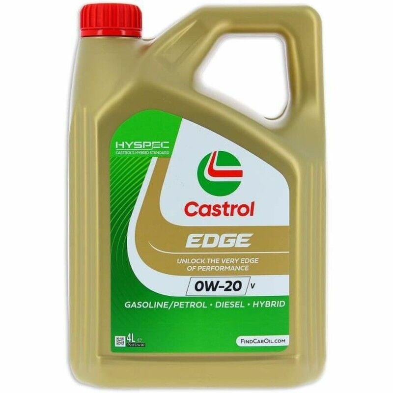 Castrol|Óleo de motor Castrol EDGE Gasolina Diesel Híbrido 0W20 4 L Castrol|Óleo de motor Castrol EDGE Gasolina Diesel Híbrido 0W20 4 L