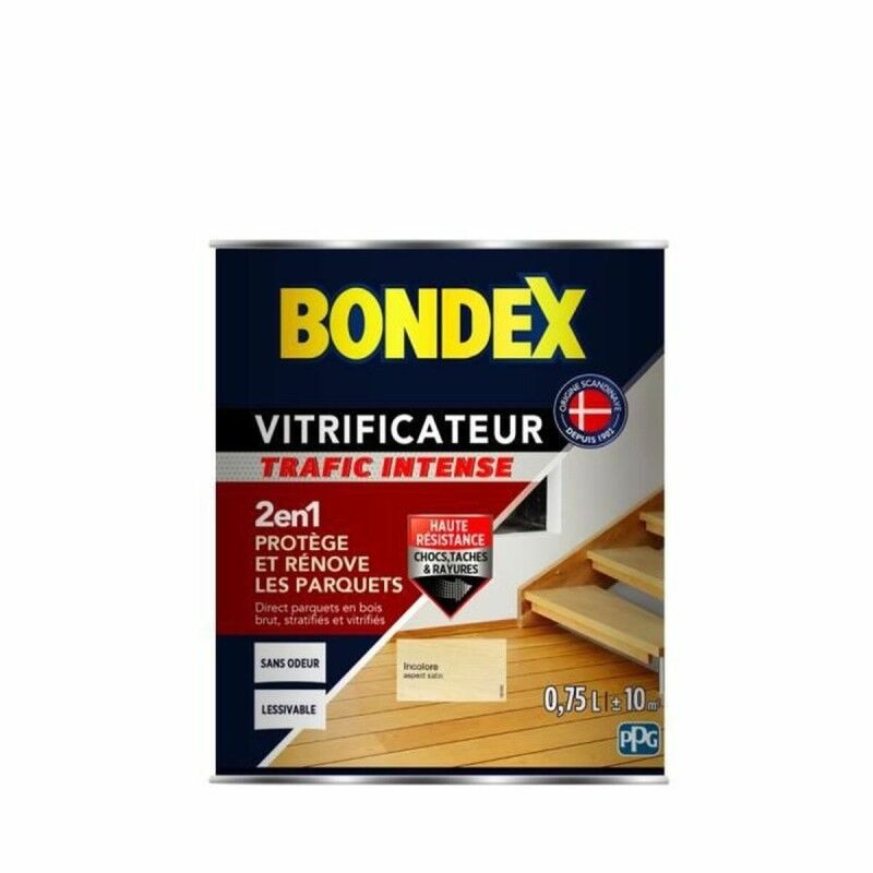 Bondex|Barniz para acristalamiento Bondex Parquet Acetinado Incolor 750 ml Bondex|Barniz para acristalamiento Bondex Parquet Acetinado Incolor 750 ml