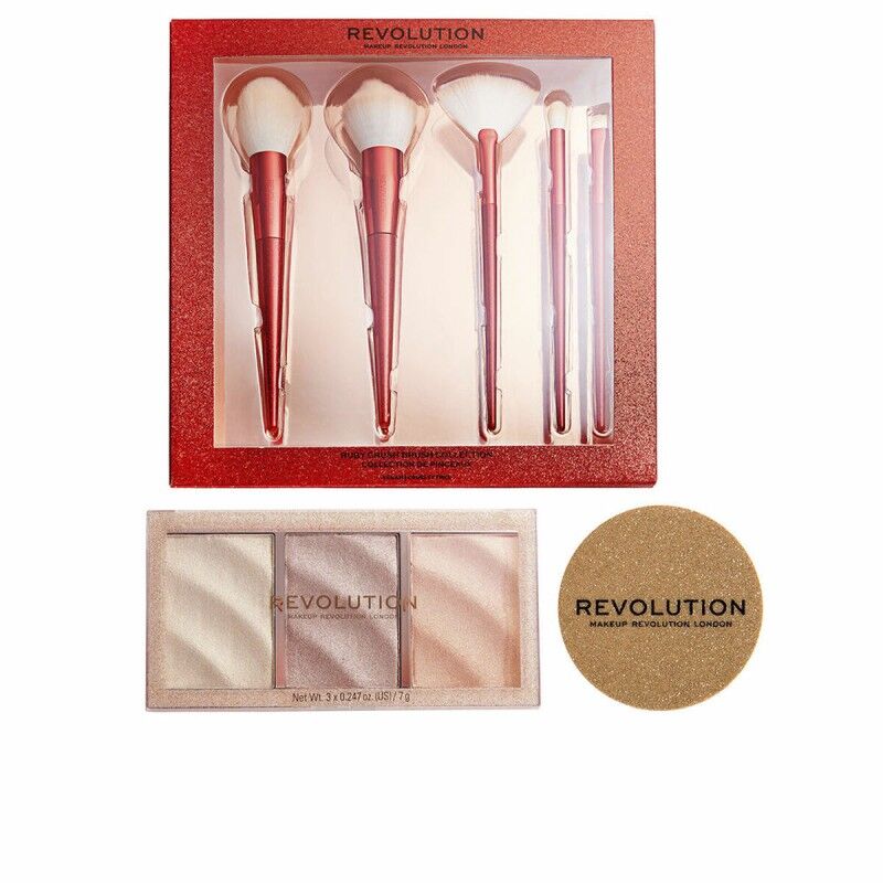 Revolution Make Up|Conjunto de Maquilhagem Revolution Make Up Iluminador 3 Peças Revolution Make Up|Conjunto de Maquilhagem Revolution Make Up Iluminador 3 Peças