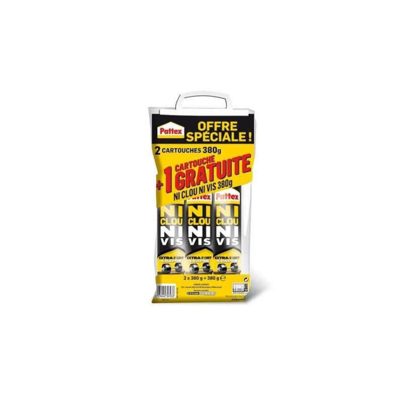 Pattex|Adesivo de montagem Pattex 380 g x 2 Pattex|Adesivo de montagem Pattex 380 g x 2