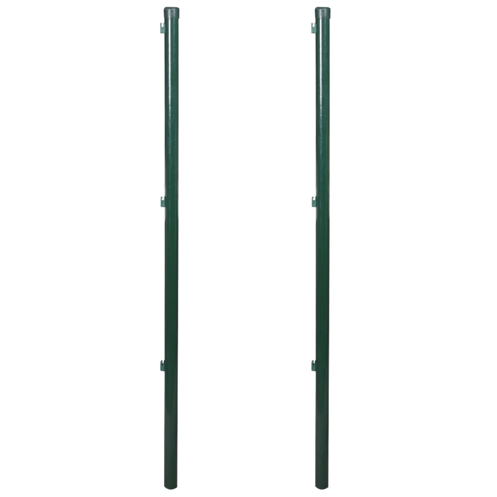 vidaXL Postes de cerca 2 pcs 115 cm